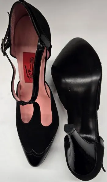 3.5" Recuerdo -- Women's Tango Shoe -- Black Patent/Black Suede