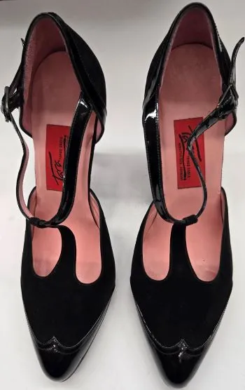 3.5" Recuerdo -- Women's Tango Shoe -- Black Patent/Black Suede