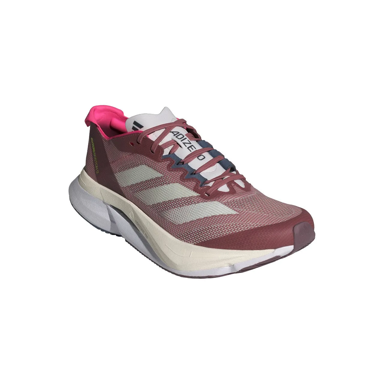 Adidas Adizero Boston 12 (Womens) - Preloved Crimson/Zero Metallic/Preloved Ink