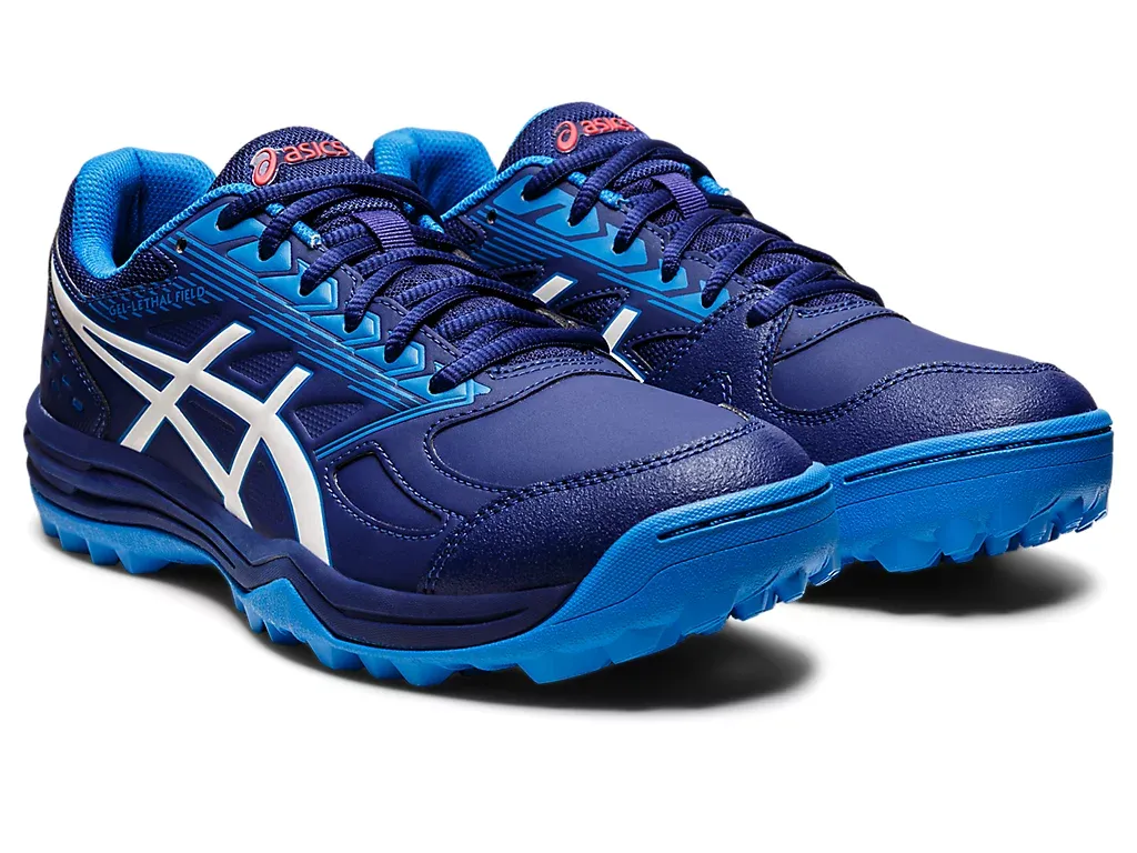 Asics Gel Lethal Field - Dive Blue/White Cricket Shoes