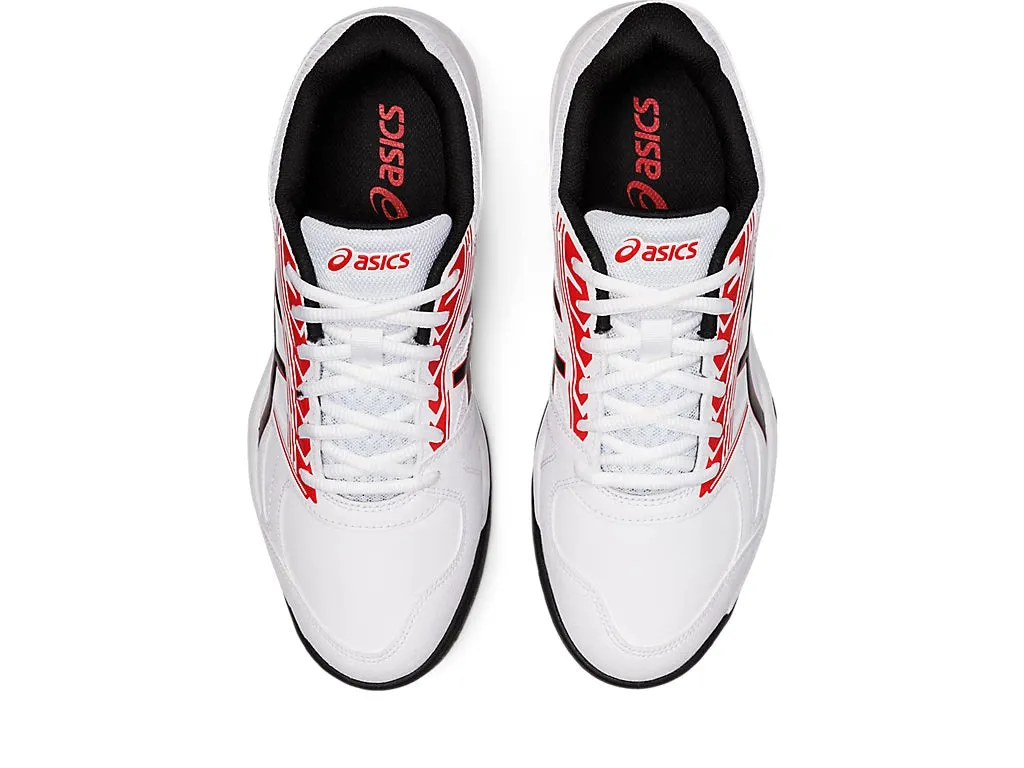 Asics Gel Lethal Field - White/Classic Red Cricket Shoes