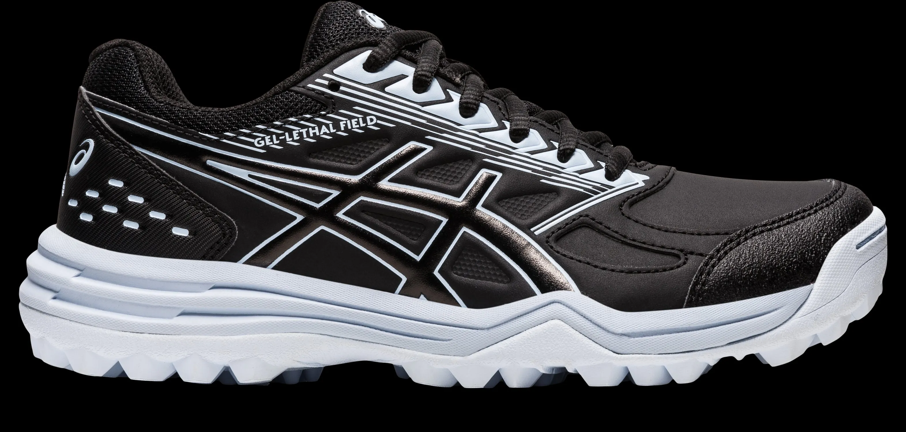 Asics Womens Gel Lethal Field Turf and Hockey Shoe - Black/Soft Sky