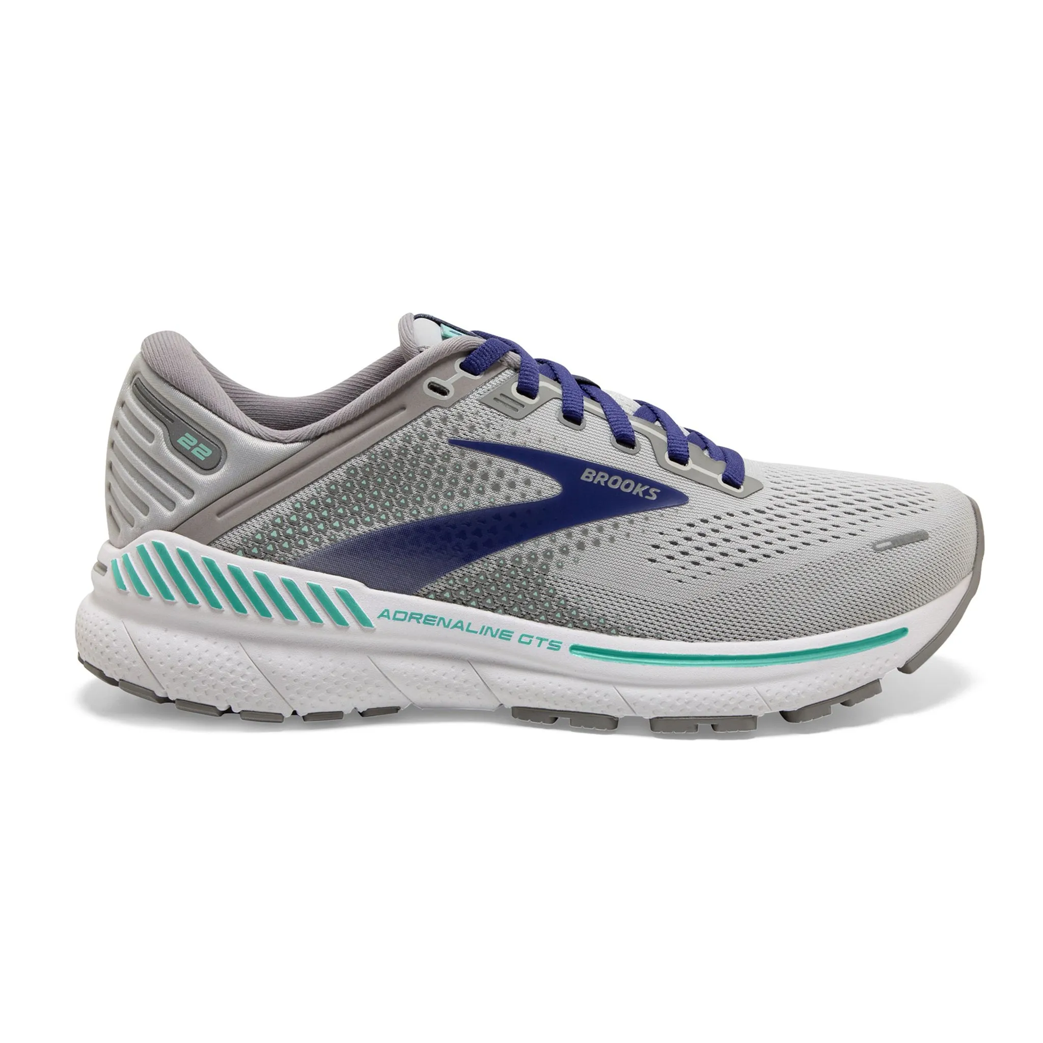 Brooks Women's 120353 045 Adrenaline GTS 22 Alloy Blue Green Cushion Support Running Shoes