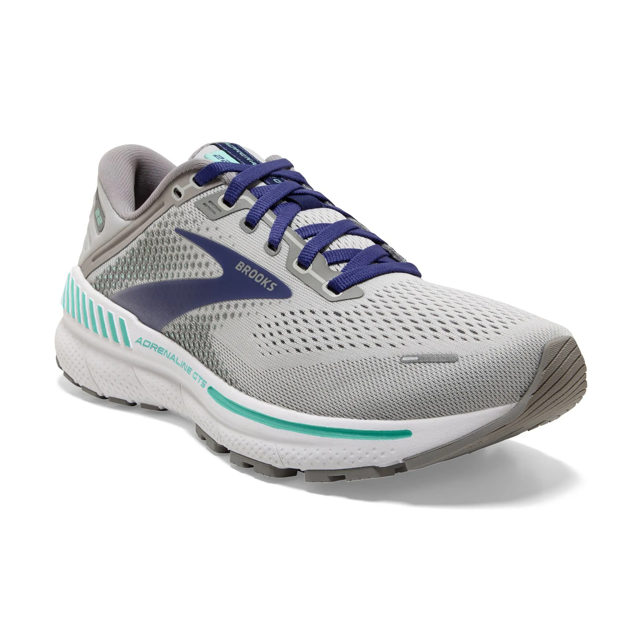 Brooks Women's 120353 045 Adrenaline GTS 22 Alloy Blue Green Cushion Support Running Shoes