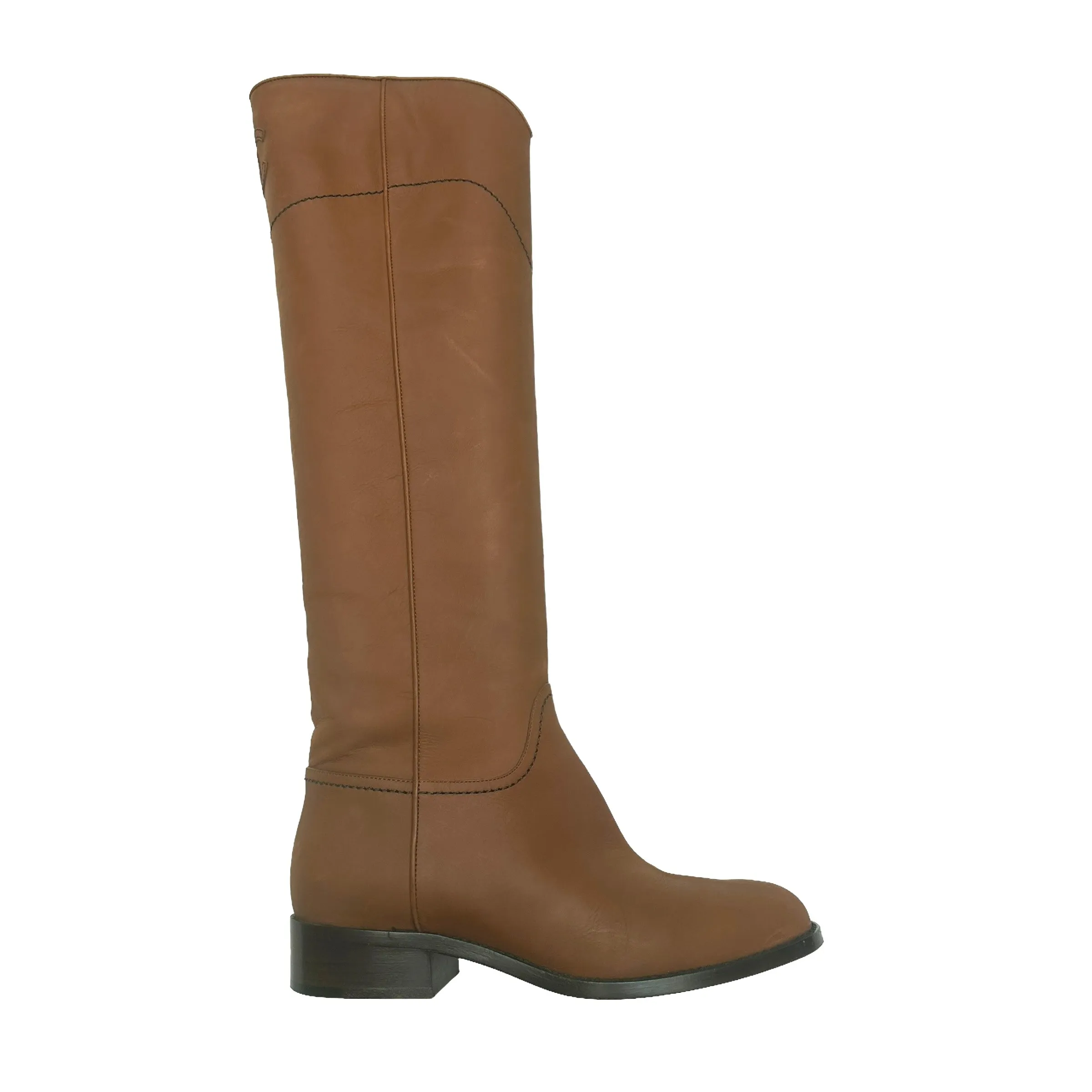 Brown Tall Nubuck Boots - 7.5