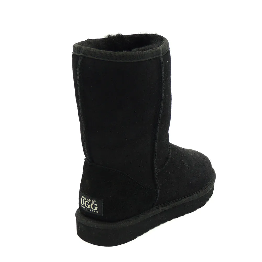 Classic Medium Ugg Boot - Black