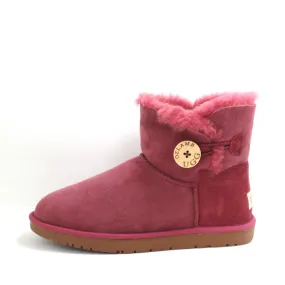 Classic One Button Ugg Boot - Wine Red