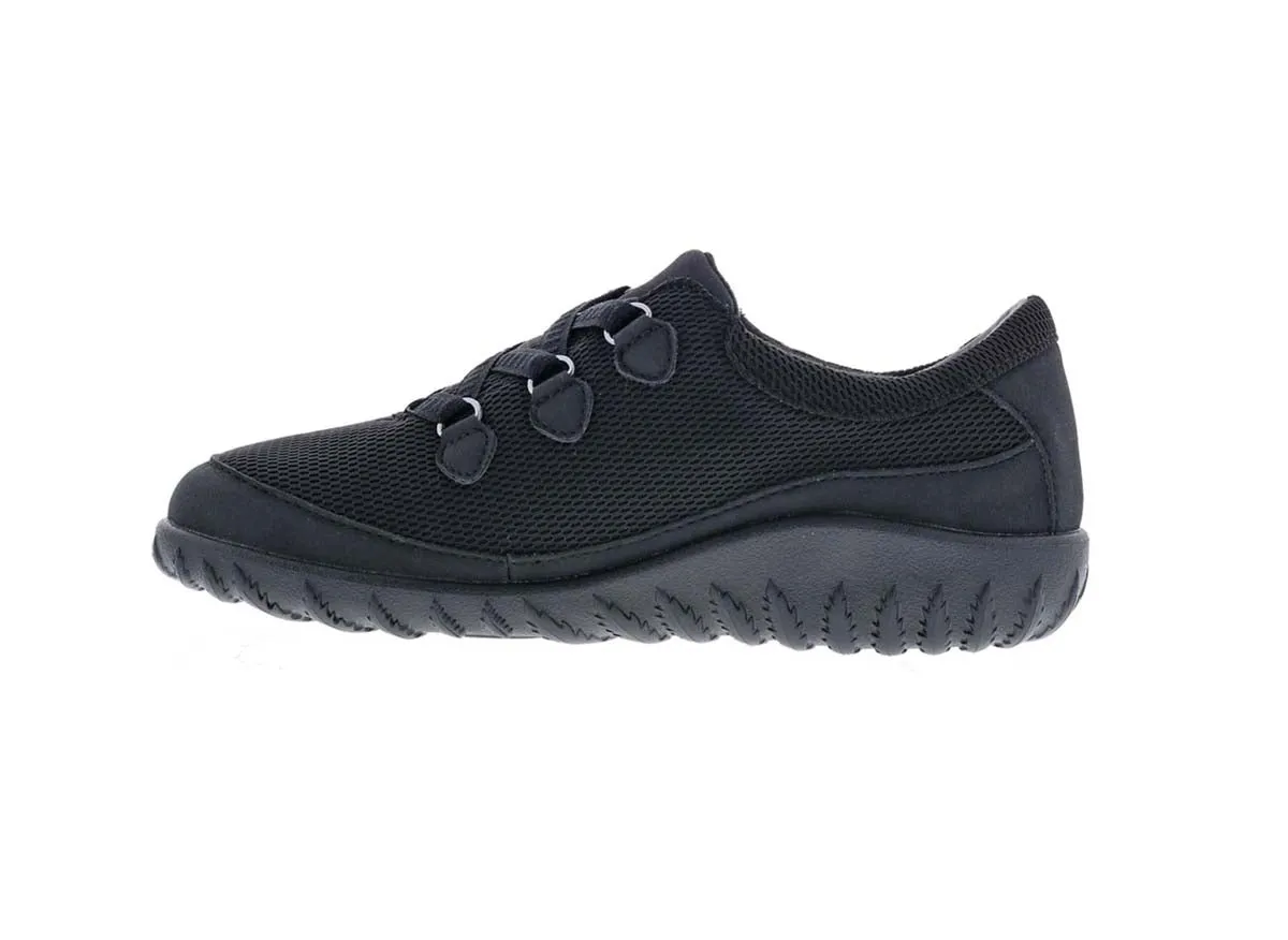 Drew Shine Women Casual Shoe In Black Mesh Combo