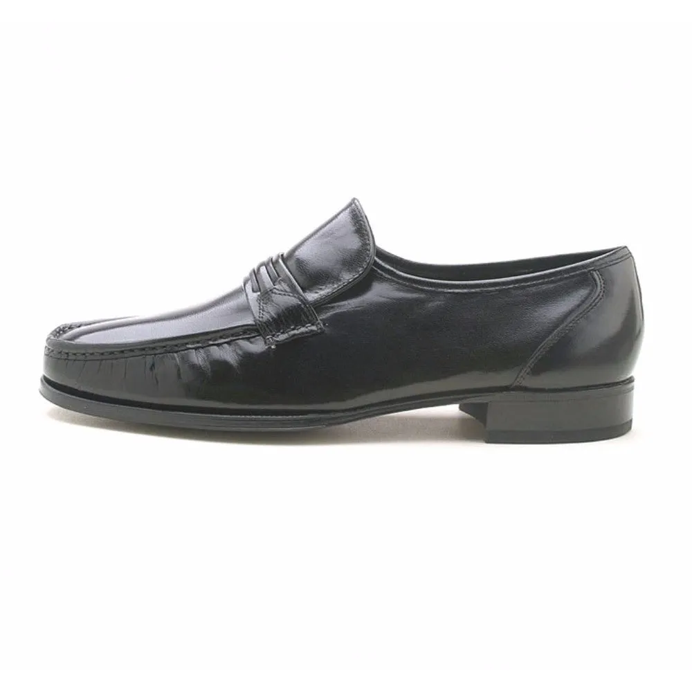 Florsheim Como Black Moc Toe Strap Loafer