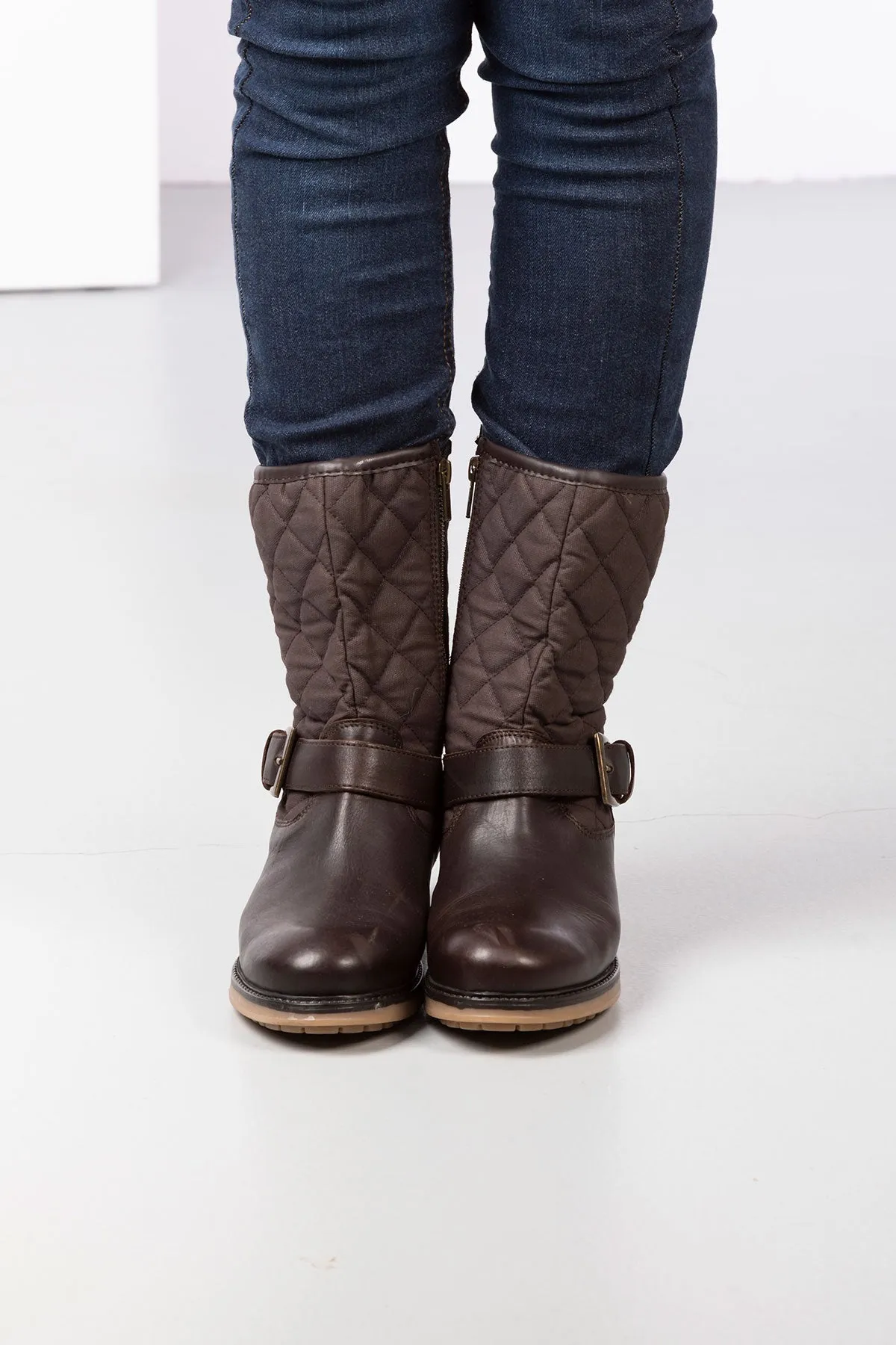 Ladies Hutton Quilted Short Boots