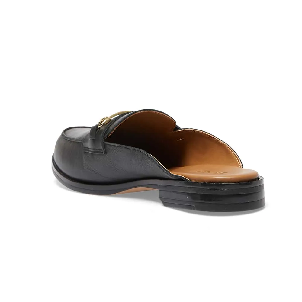 Lena Loafer in Black Leather