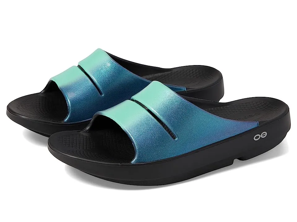 Oofos Women's OOahh Luxe Slide Shoes - Atlantis