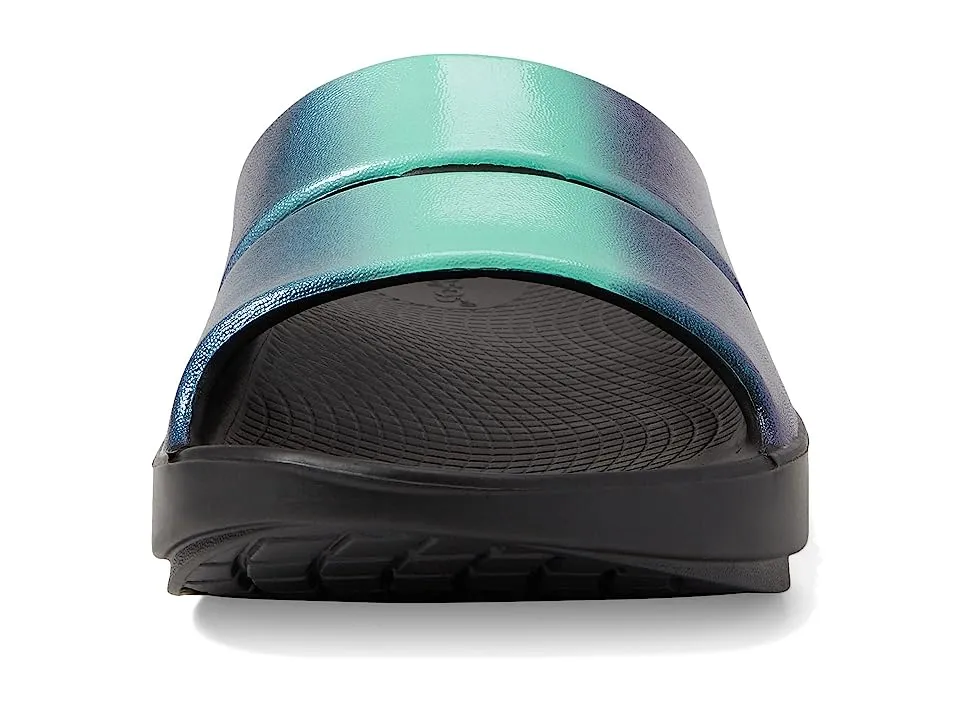 Oofos Women's OOahh Luxe Slide Shoes - Atlantis