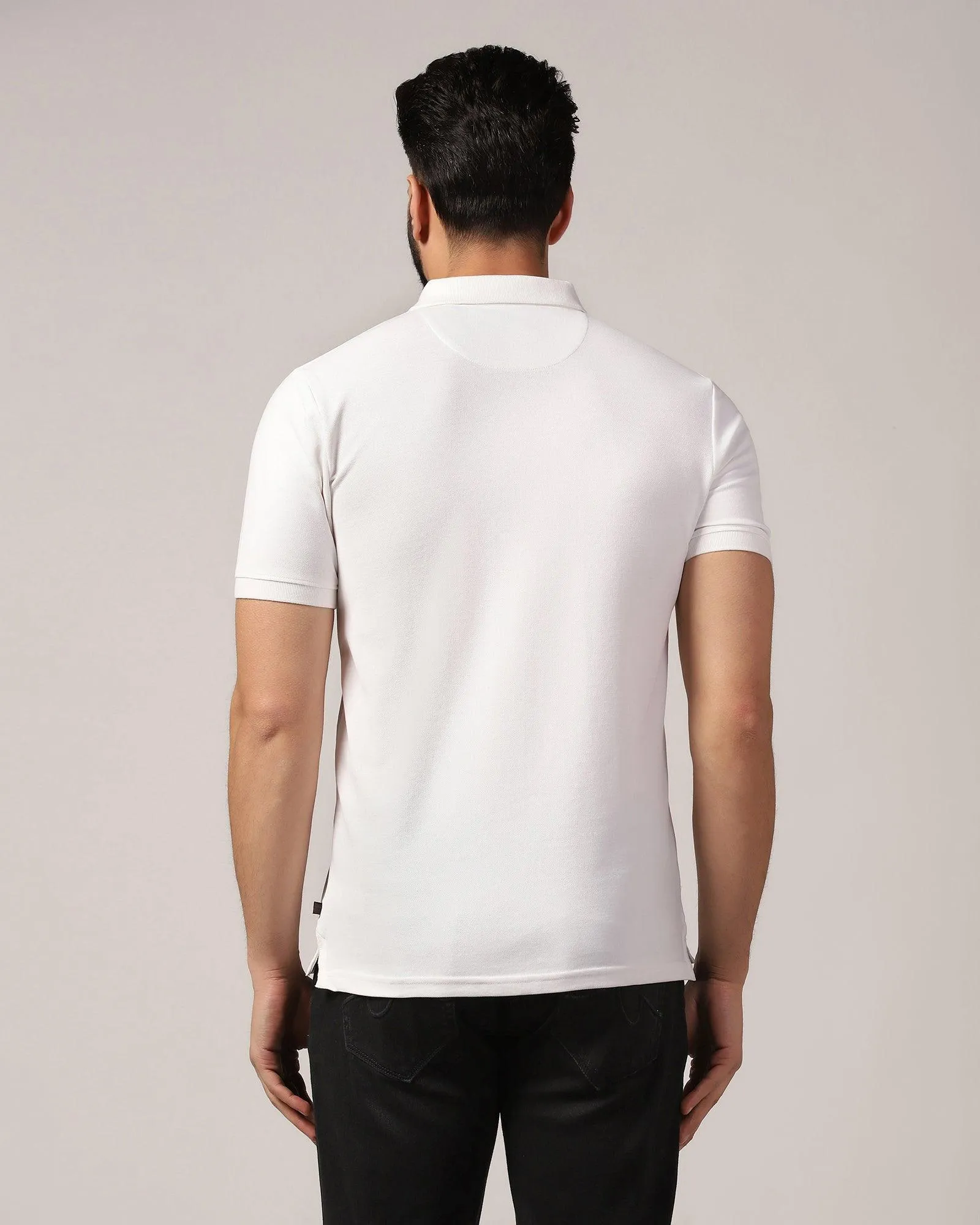 Polo White Printed T-Shirt - Blick