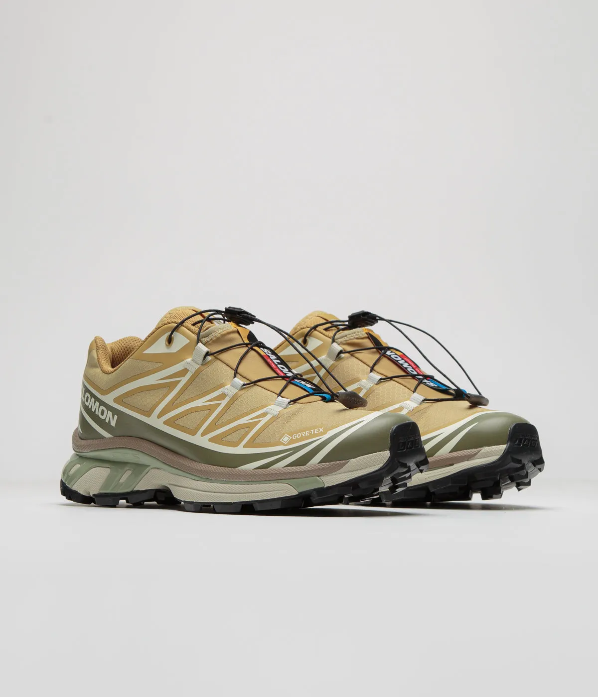 Salomon XT-6 GTX Shoes - Antelope / Icicle / Portabella