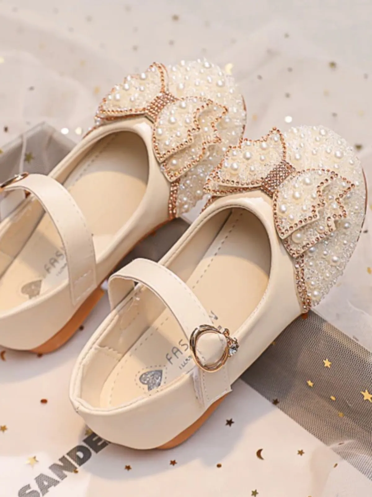 So Pearly Mary Jane Shoes By Liv and Mia