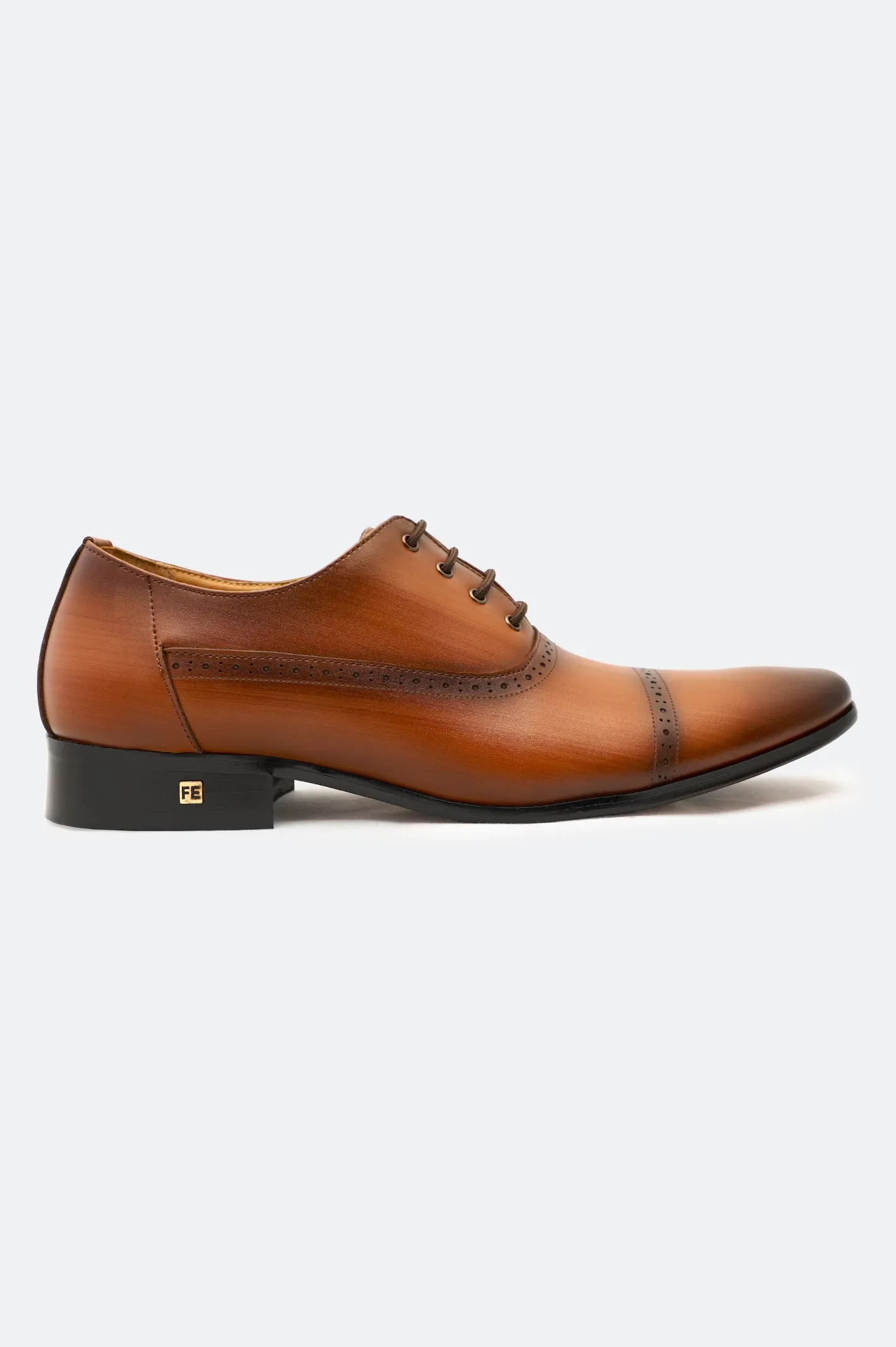 Tan Formal Oxford Shoes