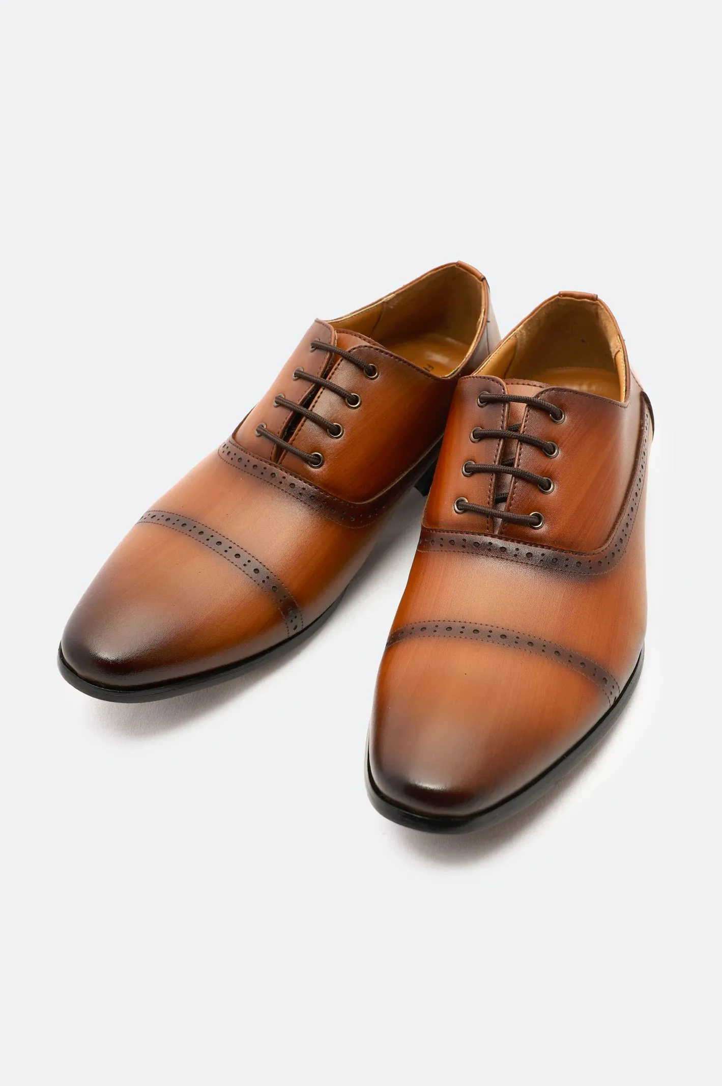 Tan Formal Oxford Shoes