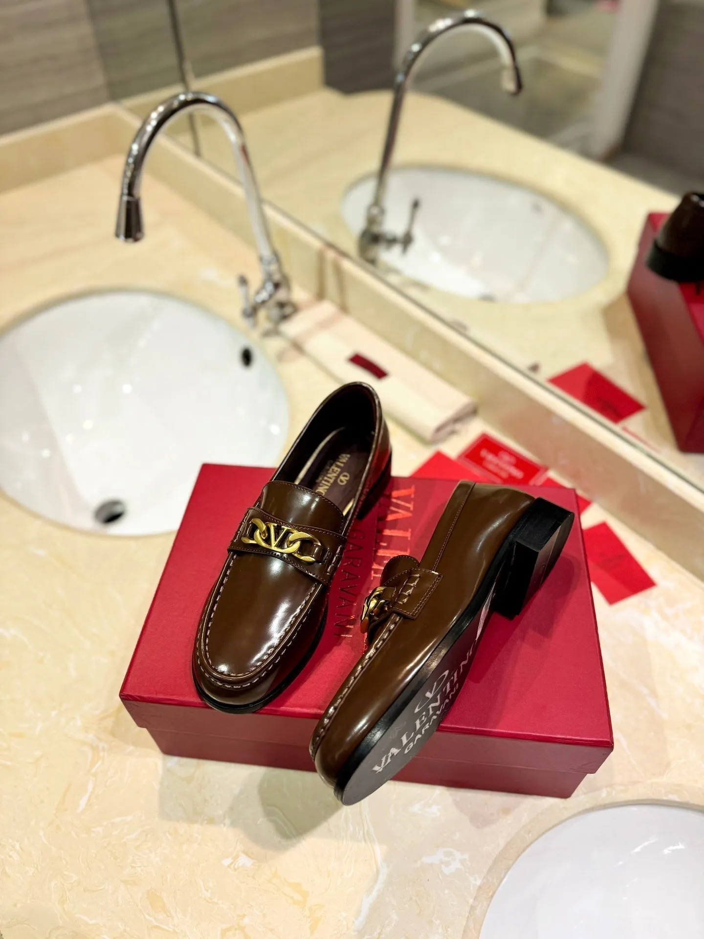 The Bold Edition Vlogo Brown Calfskin Loafer