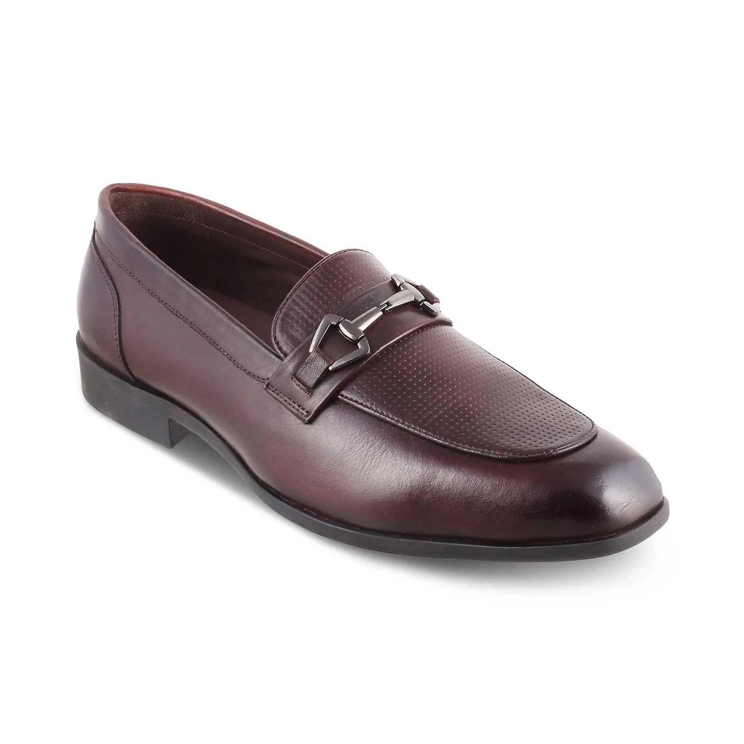 The Montli Brown Men's Leather Loafers Tresmode