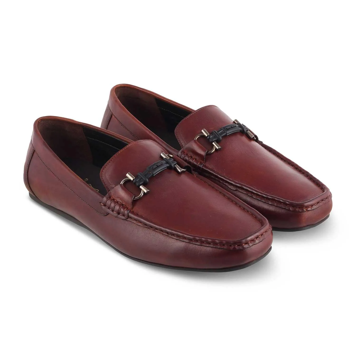 The Proter Tan Men's Leather Loafers Tresmode