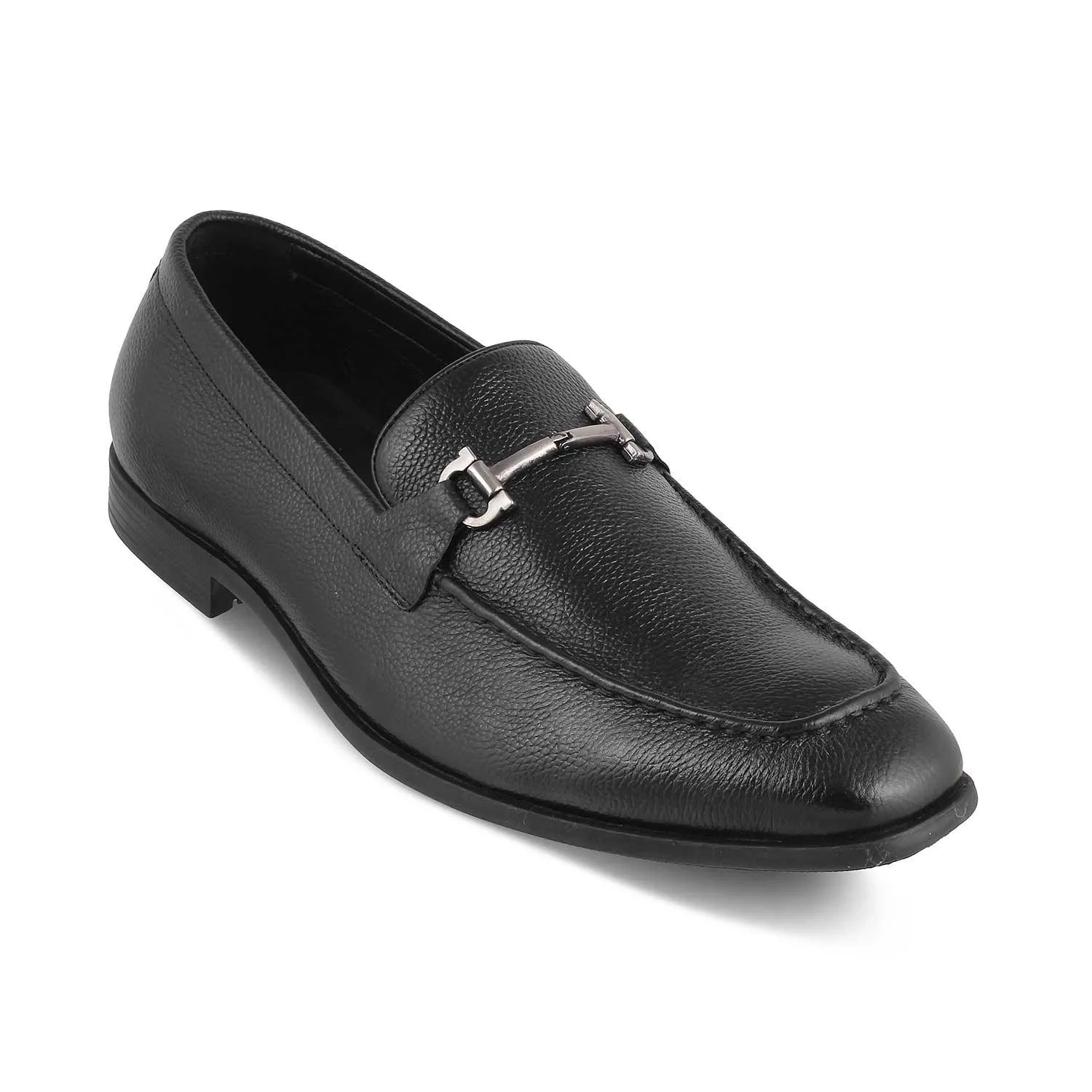 The Tumac Black Men's Leather Loafers Tresmode